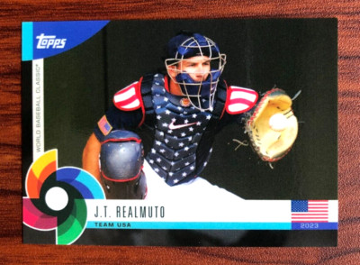 2023 Topps World Baseball Classic Global Stars J.T. Realmuto Black #39 Team USA