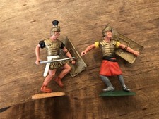 TIMPO TOYS 2x Römer Soldat mit Schild und Waffe, 1x Ritter Unterteil 70er
