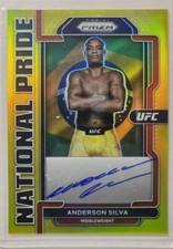 2022 UFC Anderson Silva  Chronicles Prizm Gold auto/10. 1/1 Ebay 1St Auto Panini