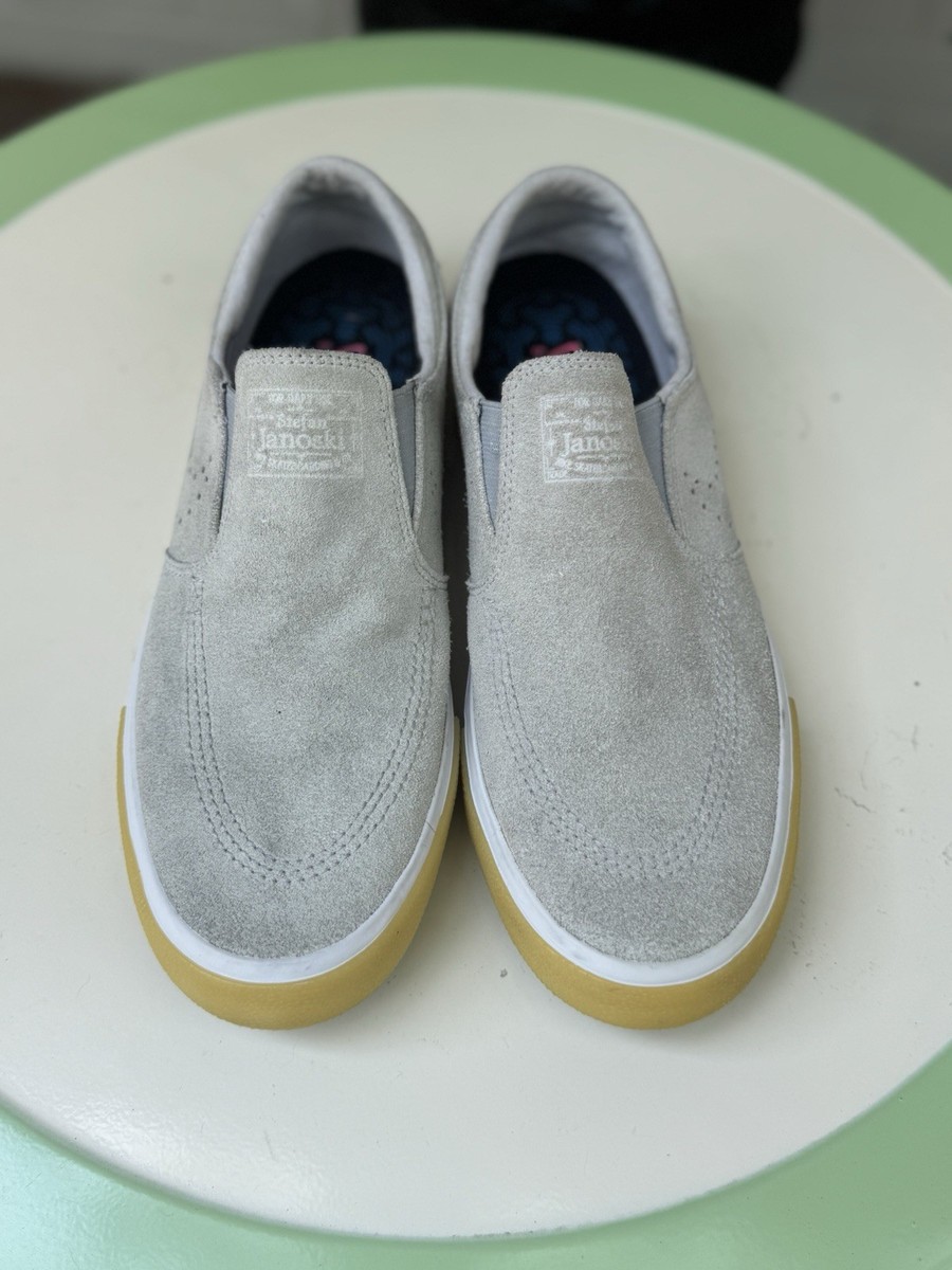 NWOT Nike Zoom Air Janowski Men 7.5 Women 9 Gray Tan Slip On  display picture 3