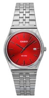 Casio Standard Quarzkleid Rot Zifferblatt MTP-B145D-4A2V 50M Unisex-Uhr