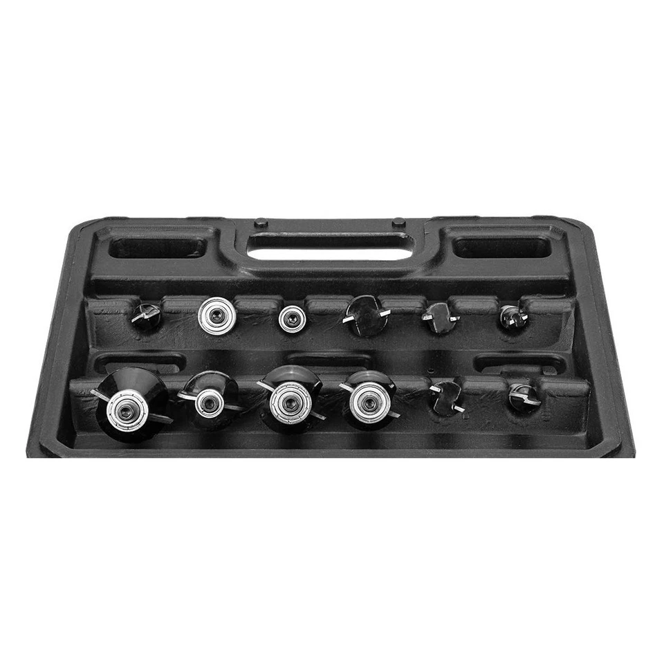 12 tlg Profi Fräsersatz für Oberfräser Fräser Schaftfräser Nutfräser 6mm 8mm - Bild 3 von 4