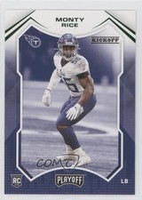 2021 Panini Playoff Rookies Kickoff Monty Rice #280 0c2