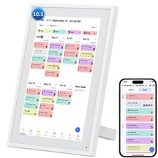 10.1" Digital Calendar Frame, Smart Touch Screen Wall Planner, Family Organizer