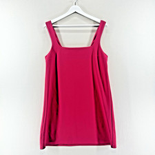 New Look Dress Womens Size 14 Pink Sleeveless Knee Length Stretch