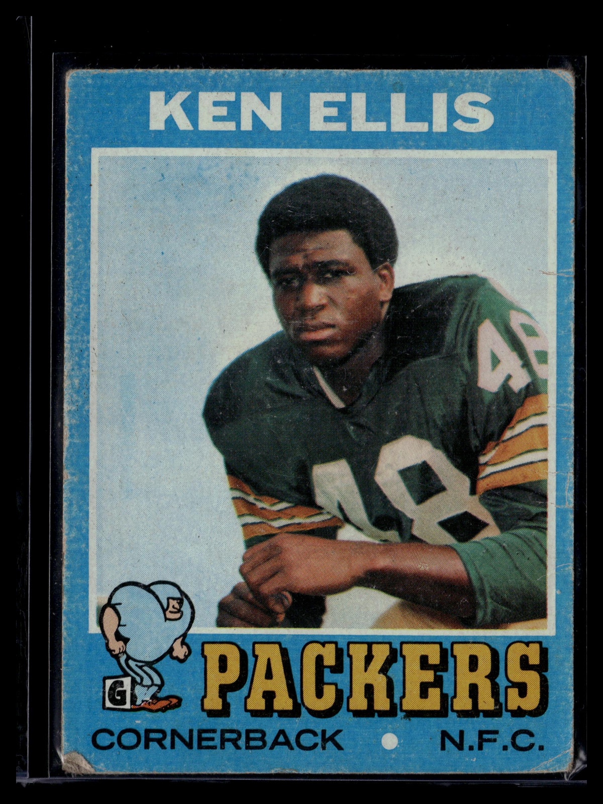 1971 Topps #224 Ken Ellis RC CB Packers