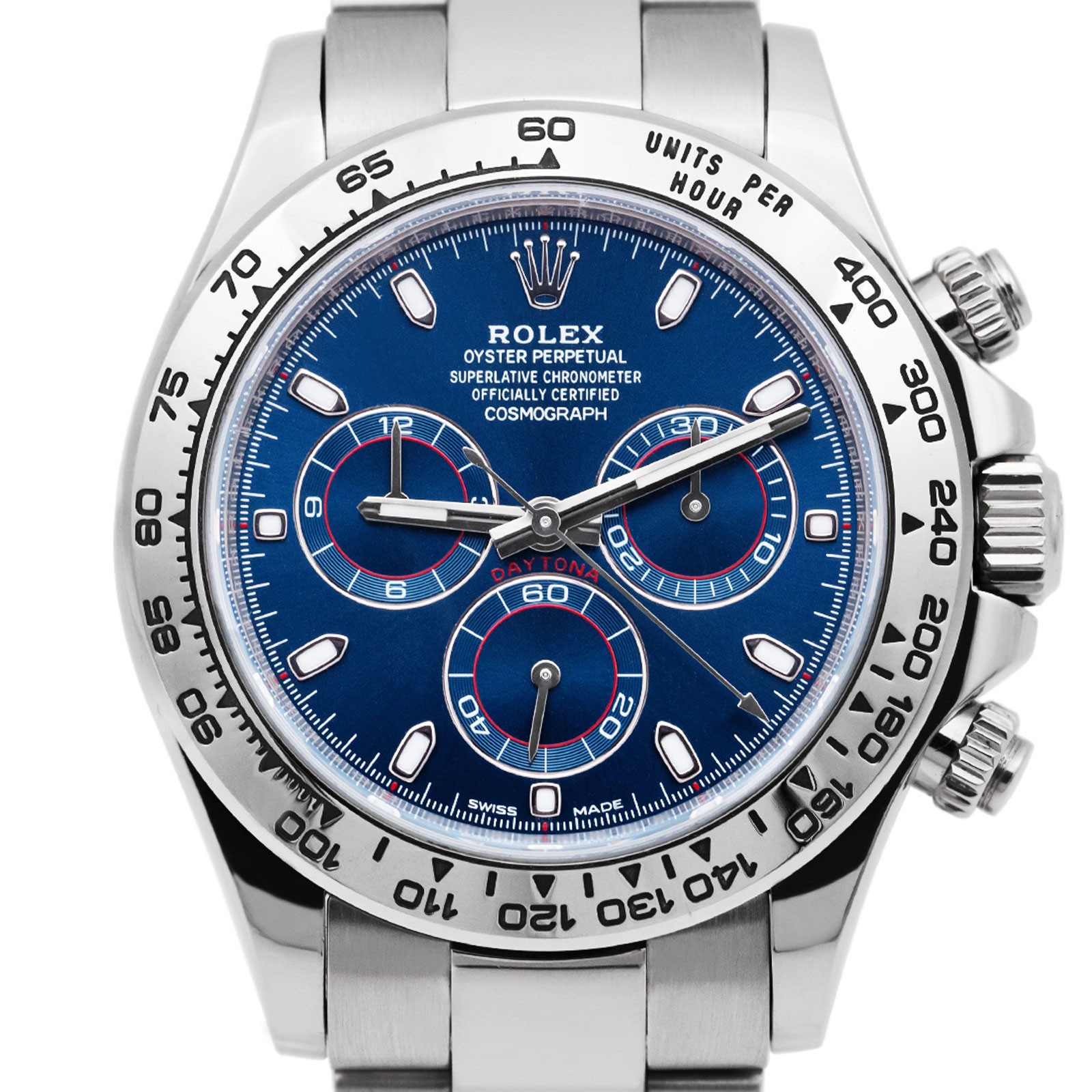 Rolex Daytona 116509 - 2017, Box & Papers 18ct White Gold 40mm Blue Dial image 7