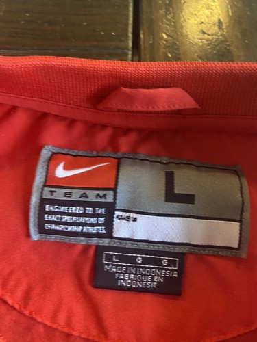 Ohio State Buckeyes Nike Team 2008 V-Neck Long Sleeve Pullover Large Red - Picture 5 of 8