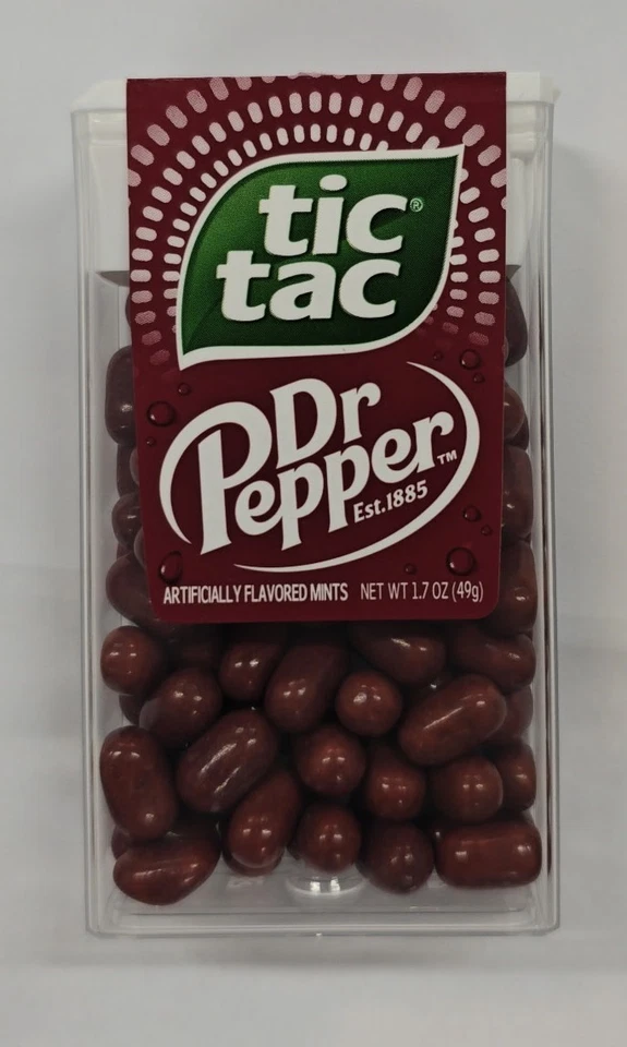 TIC TAC'S Tic Tac Big Pack Dr Pepper Breath Mints 48 Packs (4 boxes) Free Shipping