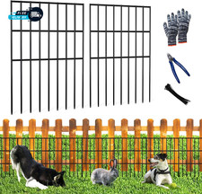 25Pcs Garden Fence Animal Barrier 27Ft L X 17In H No Dig Barrier Fencing Dog