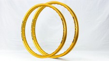 SM Pro Platinum ? 21? + 19? Rim Set ? Matte Gold ? MX/Enduro