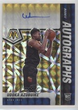 2020 Panini Mosaic Rookie Choice Black Gold Prizm 1/8 Udoka Azubuike Auto 07rd
