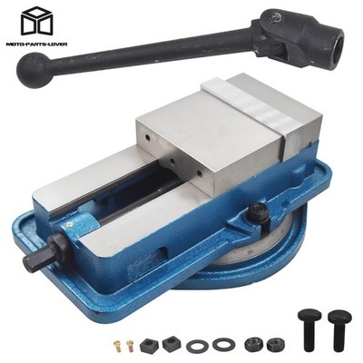 6 Inch Bench Vise Milling Machine Vise Lock Vice With Swiveling Base Lockdown