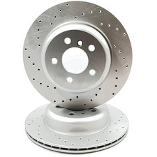 FÜR BMW 5ER F10 F11 M SPORT GELOCHTE PERFORMANCE BREMSSCHEIBEN HINTEN 330mm