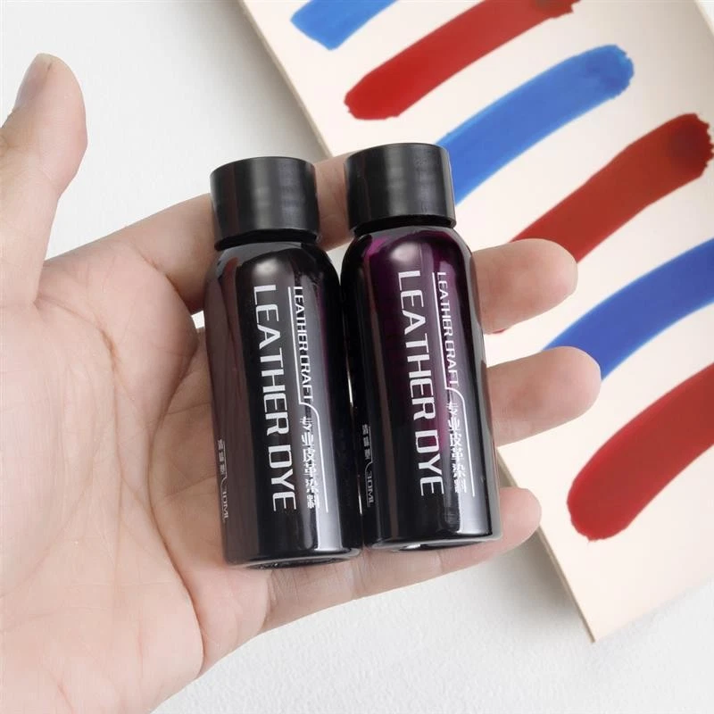 NUEVA BOTELLA DE PIGMENTO DE TINTE DE CUERO DE 30 ML PARA MANUALIDADES DE CUERO CURTIDO VEGETAL HÁGALO USTED MISMO Foto 4 de 4