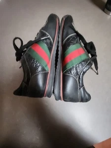 Baskets Gucci cuir Guccissima rayures Web 36,5