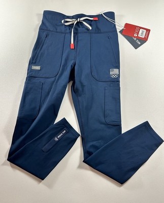 Figs Team USA Women s ScrubLegging Navy Small Olympic Medical Team NEW