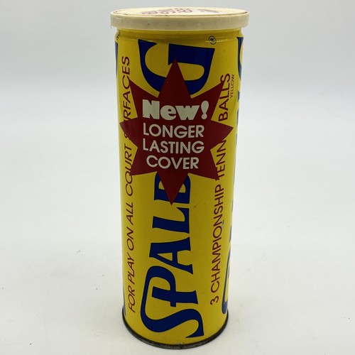 Vtg Spalding Tennis Balls Un-Opened Can RARE Longer Lasting Cover Sporting Goods - Afbeelding 1 van 7