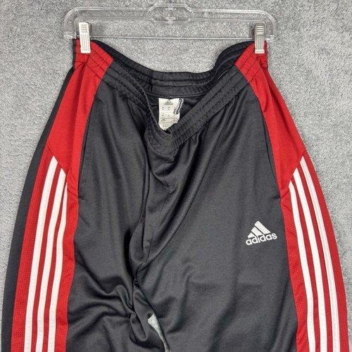 Vintage Adidas Trainingshose Herren XL weites Bein Streifen Knöchel Reißverschluss Baggy Y2K Streetwear - Bild 2 von 15