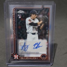 Topps 2025 Chrome Update Autographs AJ Blubaugh Houston Astros #AC-ABU Rookie