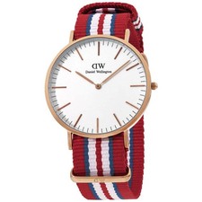 Daniel Wellington Classic Canterbury Red Whit...