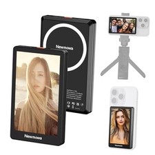Black Magnetic Phone Vlog Selfie Monitor Screen, 1080P Wireless Recording,
