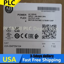 Allen-Bradley 22A-B4P5N104 Sealed PowerFlex 4 240V 3P 1HP AC Drive US Free Tax
