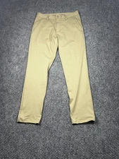 Rhone Commuter Slim Pants Mens 31 Tan Khaki Performance Tech Chino Golf Travel