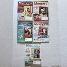 Lot of 5 Memory Makers Scrapbooking Magazines 2007/2008 Issues
