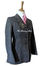 CALDENE LADIES GATCOMBE TEAL BLUE SHOWING/ HUNTING JACKET SIZE 12 (36)