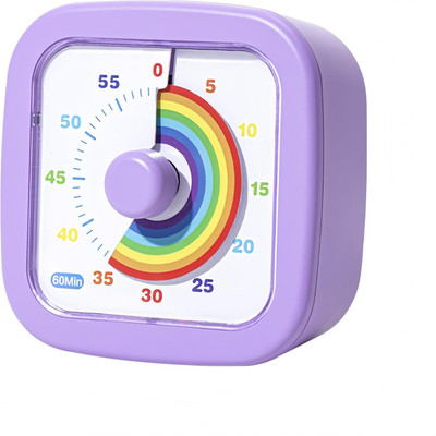 Kids Visual Timer Cute Rainbow - 60 Minute Countdown Timer Time Management for K