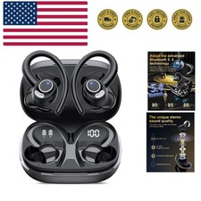 Wireless Earbuds, Bluetooth 5.4 Headphones Sport, Over Ear Buds With ENC Nois...