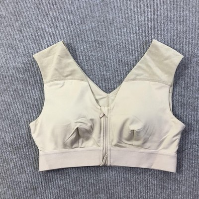 Tommie Copper Sports Bra Womens Medium Beige Shoulder Support Gym Activewear M