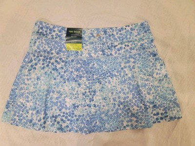 Girls Tek Gear Soft Tek Active Wear Blue Peri Dot Skort Mid Rise Sz 20 Plus NWT