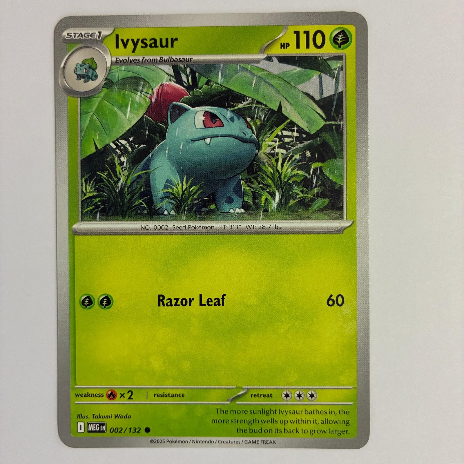 Ivysaur 002/132 Common Mega Evolution Pokemon Near Mint