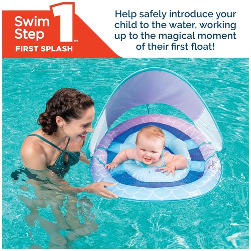 Swimways Sun Canopy Inflatable Baby Spring Float for Kids 9-24 Months, Mermai... - Bild 6 von 7