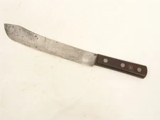 Vtg R. H. FORSCHNER CO. 12” Butcher Knife High Carbon Steel Bull Nose Scimitar