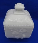Vintage Westmoreland Milk Glass Covered Candy Dish 5 1/4" Tall