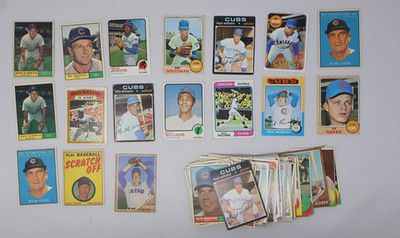 Lot Of 80 Vintage Topps Chicago Cubs Mostly 1960s Some Early 70s HOFs And Stars