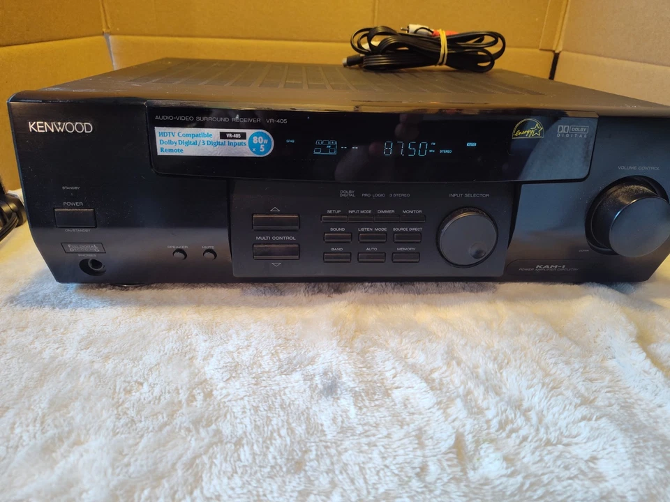 Kenwood VR-405 Receiver AV Amplifier Dolby Digital Surround, Tested ✓ - Image 2 of 4