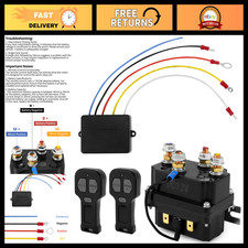 Wireless Winch Remote Control Kit - 12v 250a Solenoid Relay For Truck Atv Suv