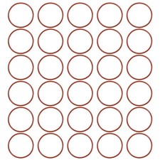 30Pcs Silicone O Rings 39mm ID 43mm OD 2mm Width VMQ Seal Washers Red