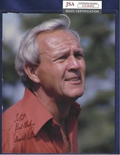 Arnold Palmer Autographed 8x10 Photo Professional PGA Golf Hall of Famer JSA COA