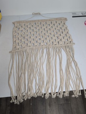 Macrame Rope Wall Hanging Large Hippie Decor Design 24 W x 32 L