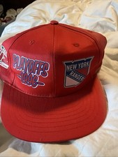 VINTAGE New York Rangers 1996 Playoffs Hockey Snapback Hat Baseball Cap