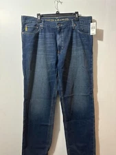 Nautica Vintage Wash Faded Wash Jeans Men's 38x32 Relaxed Fit Blue Jeans NWT