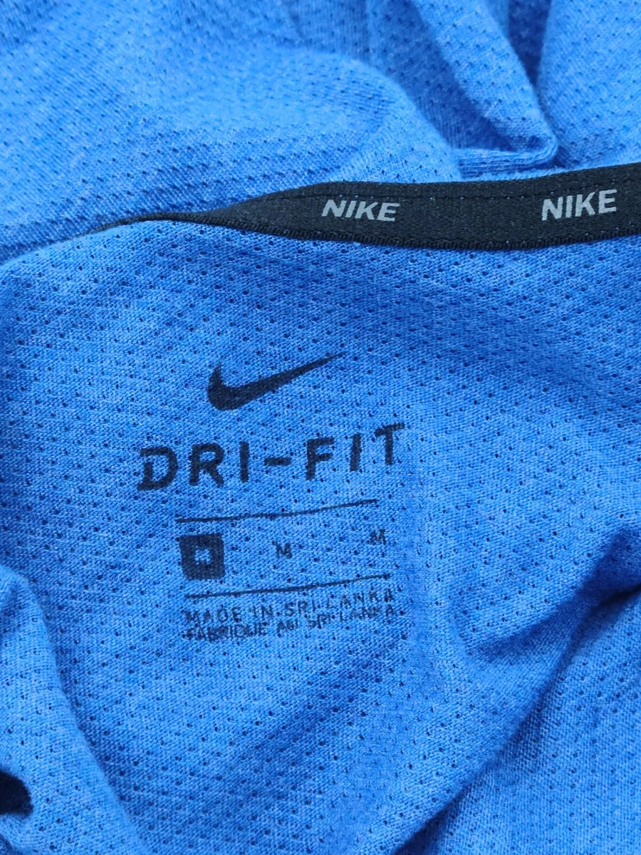 Nike Dri Fit Size M Blue Men 76 Recycled Polyester AJ8002 456 eBay