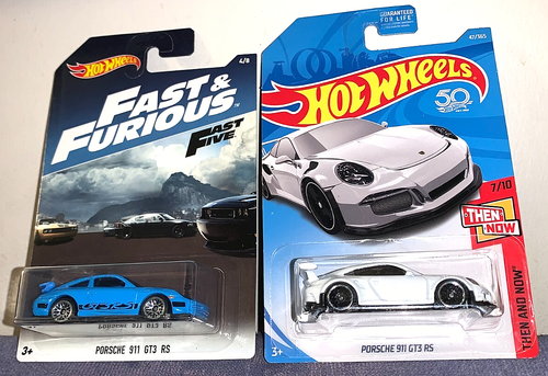 HOT WHEELS FAST & FURIOUS FAST FIVE & 50TH TH ALLORA AND NOW 911 GT3 RS SET RARO! HTF