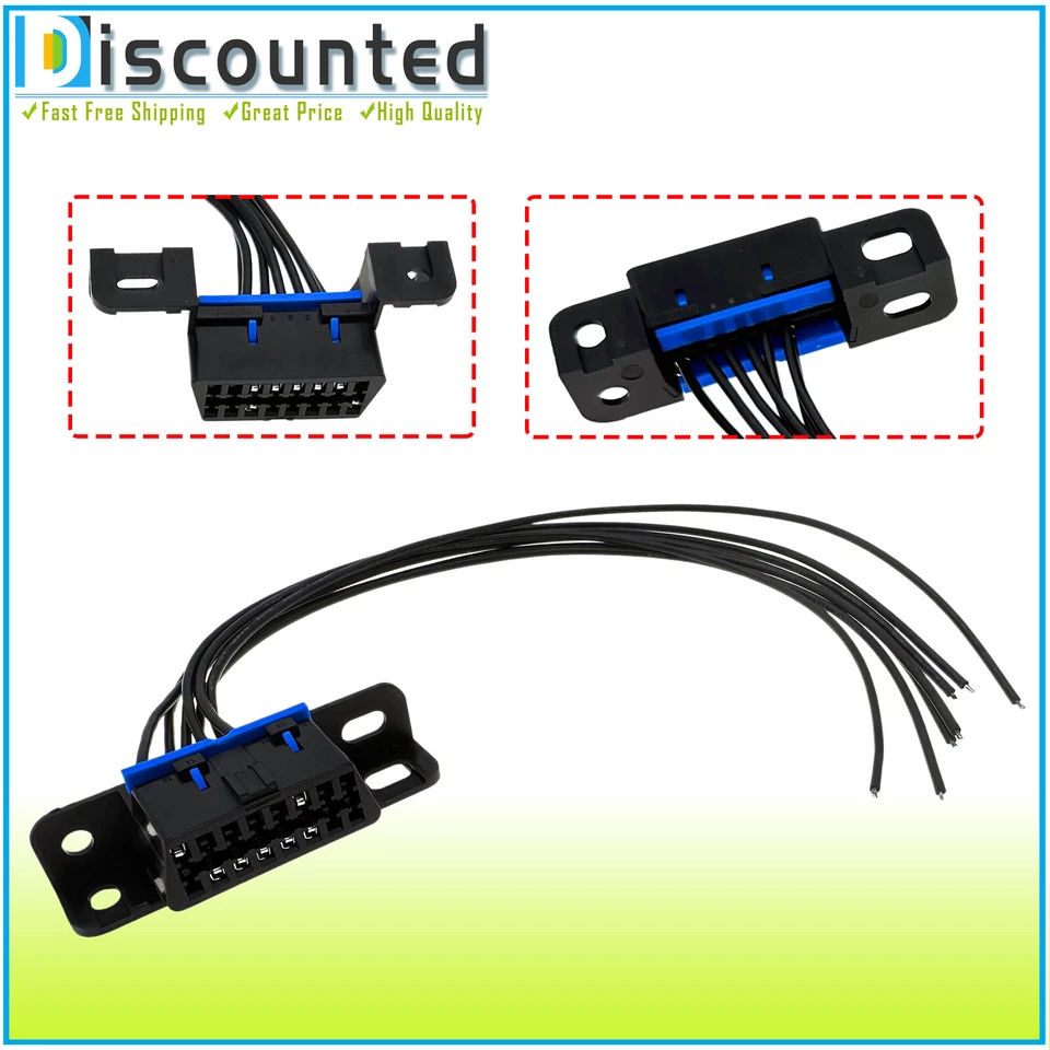 OBD2 Serial Port Harness Plug For 1995-15 Jeep Wrangler 2.4L 2.5L 3.6L 3.8L 4.0L - Image 3 of 4