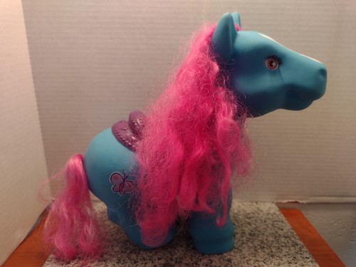 MY LITTLE PONY CABBAGE PATCH BLUE HORSE With Purple Hair. 1983. Rare. - Picture 7 of 7
